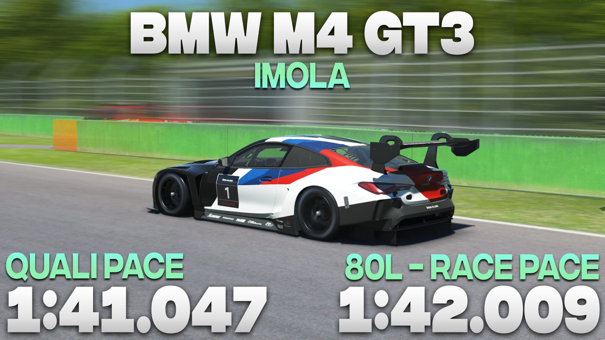 Bmw M Gt Imola Telemetry Q R Setups Share Your Car